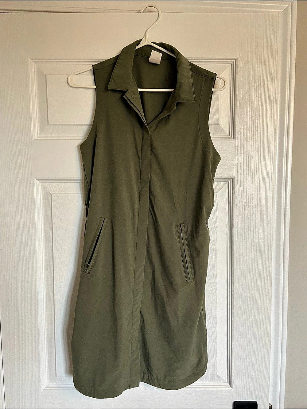 LOLE Olivie Shirt Dress Olive Utility Mini Dress Size XS Like New
